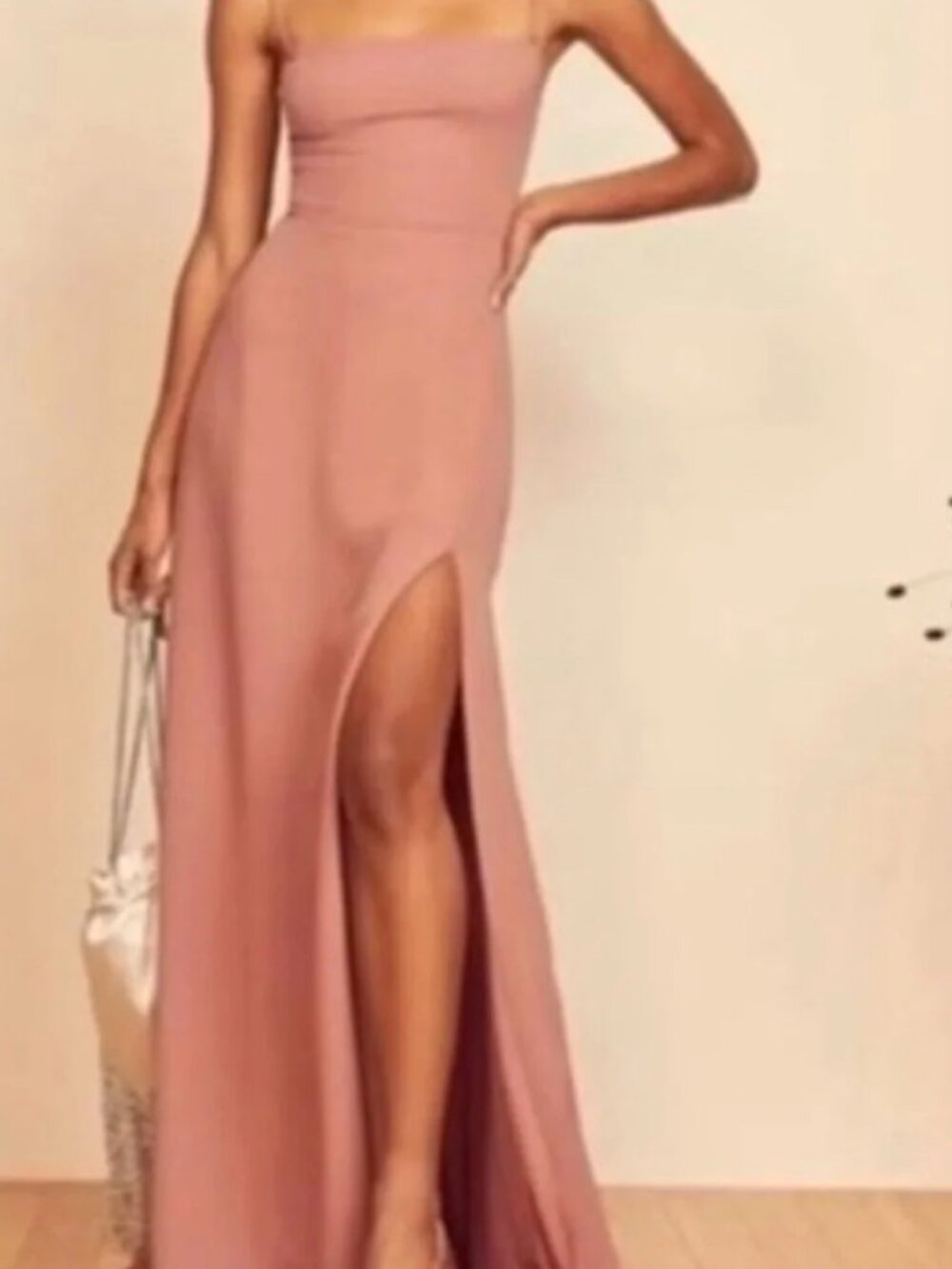 Reformation Dusty Rose Slip Dress - Picture 5 of 5